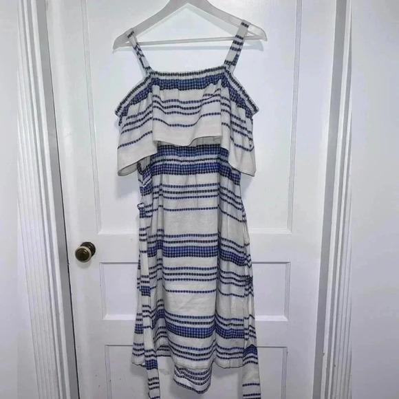 ELOQUII Plus Size Ruffled Off the Shoulder Boho Dress - Picture 2 of 4